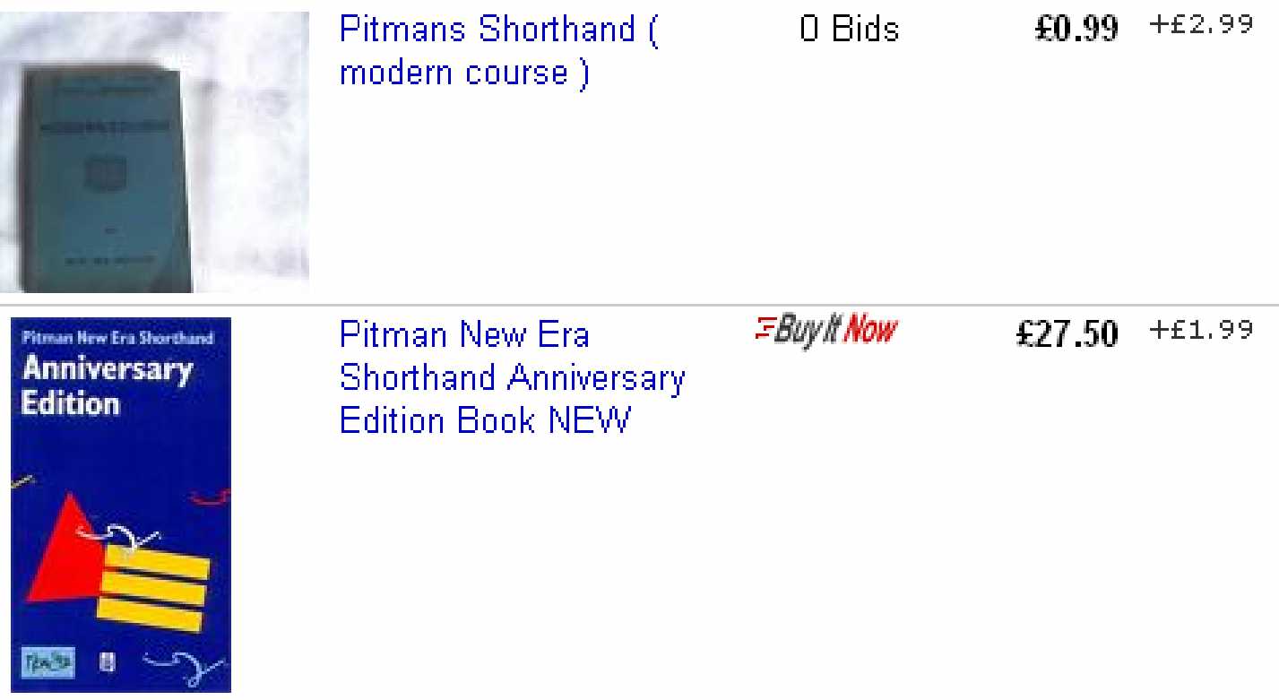 Shorthand books compare prices