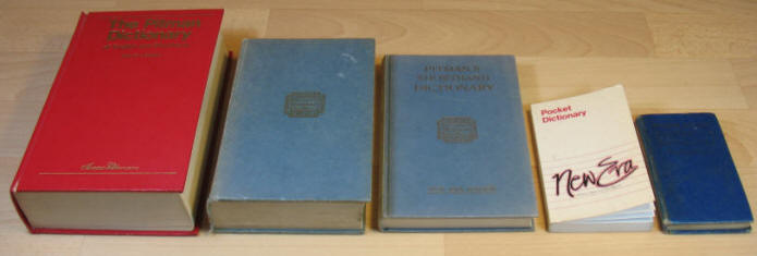 Five Pitman's Shorthand dictionaries